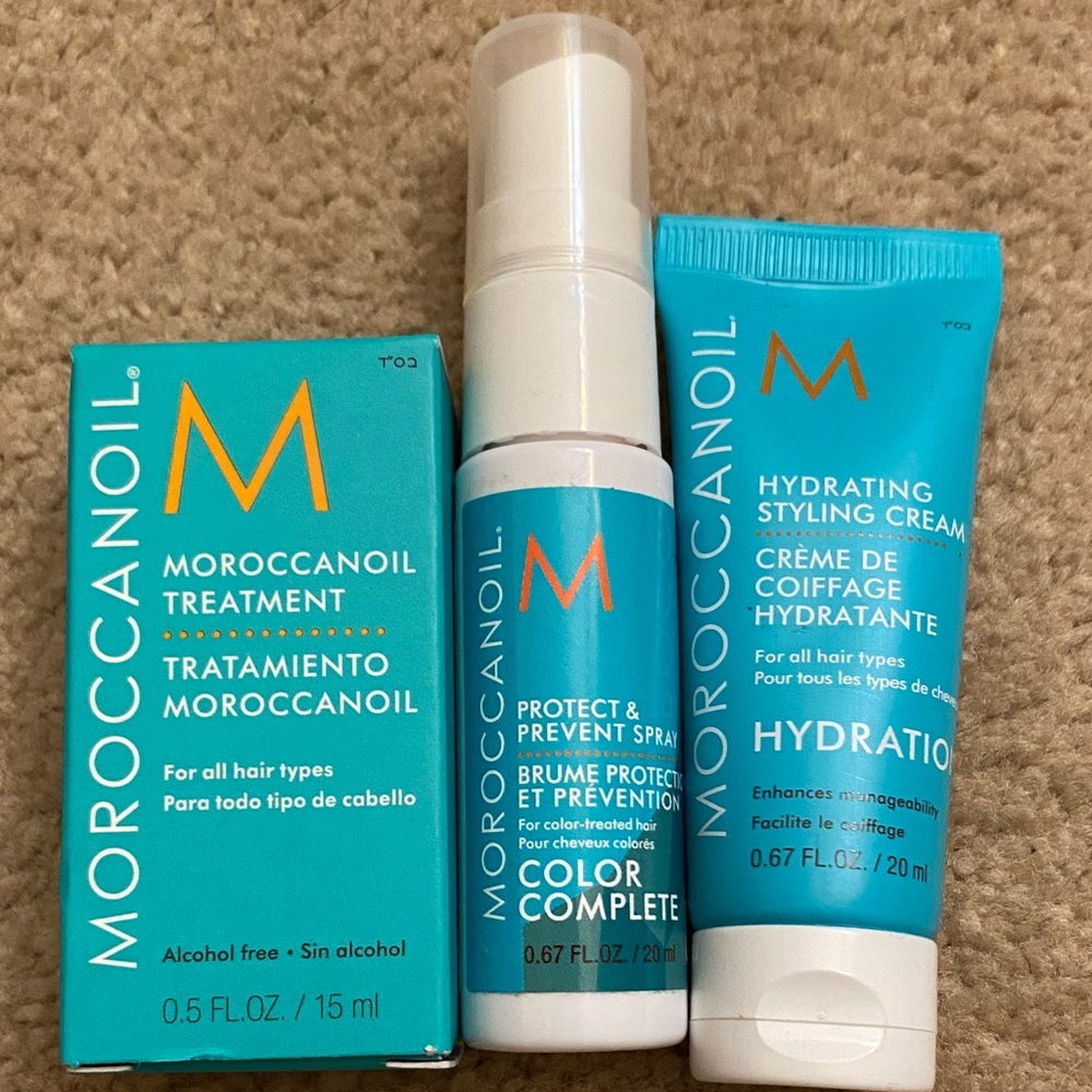 MOROCCANOIL 3-Piece Deluxe Travel Bundle - NEW
